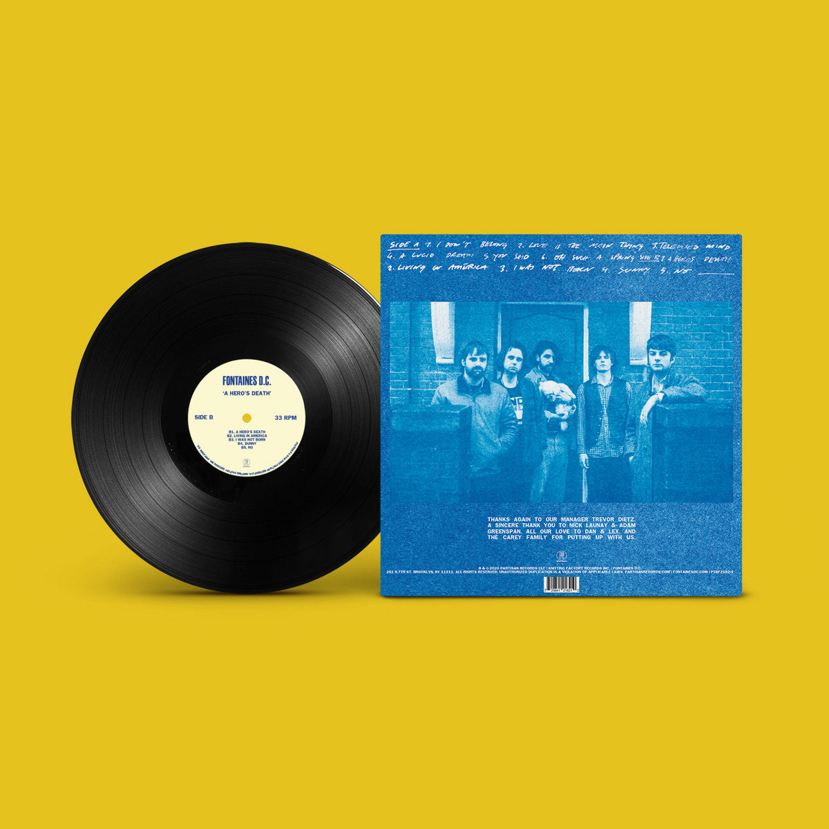 Fontaines D.C. - A Hero's Death (Black Vinyl)