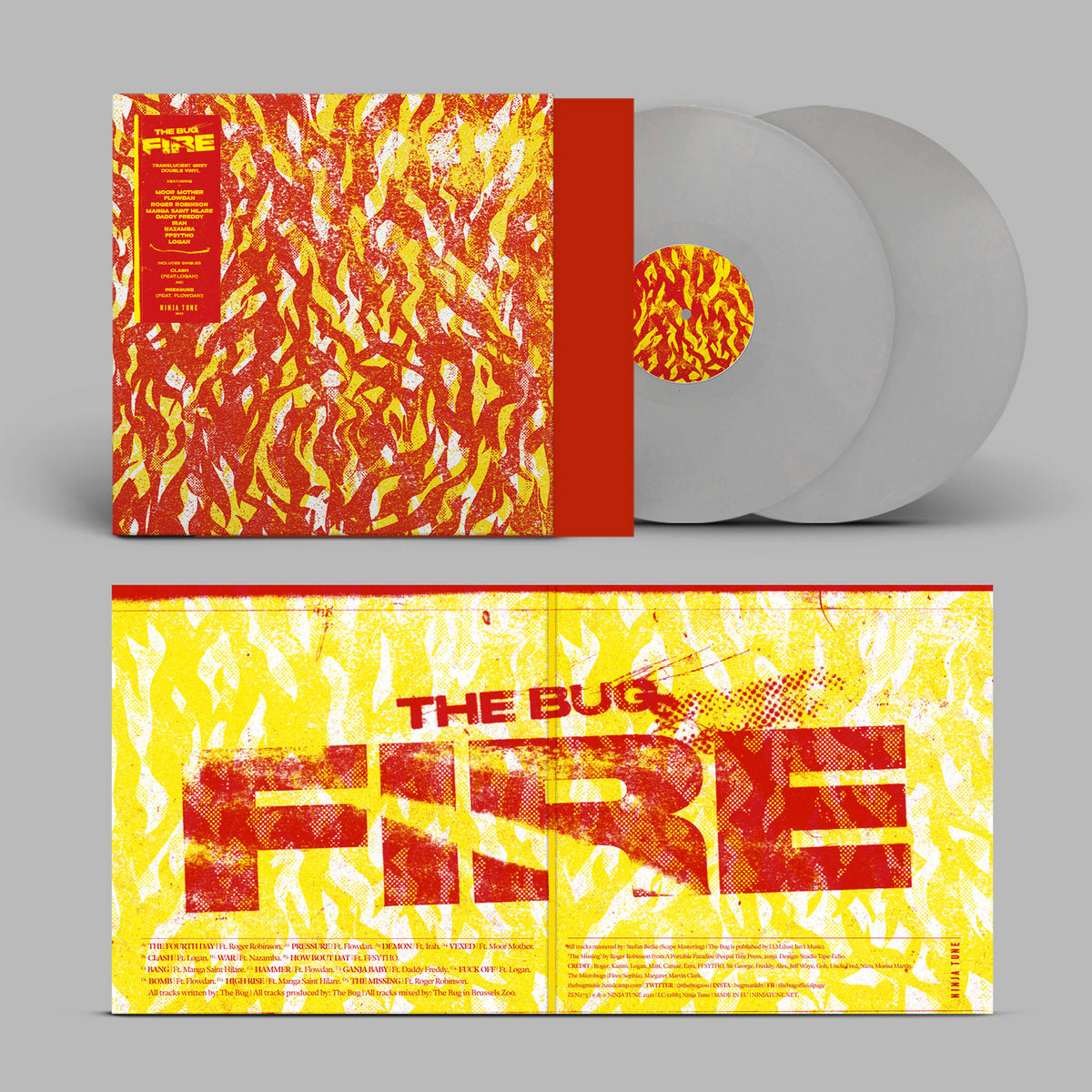 The Bug - Fire (Limited Edition on Double Grey Vinyl)