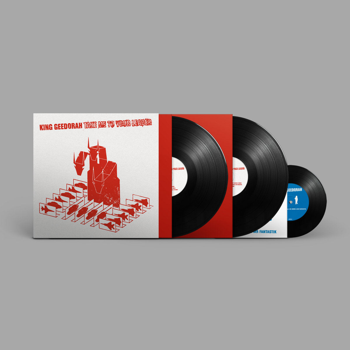 King Geedorah - Take Me To Your Leader (Double Black Vinyl w/ Black "Anti-Matter" 7'')