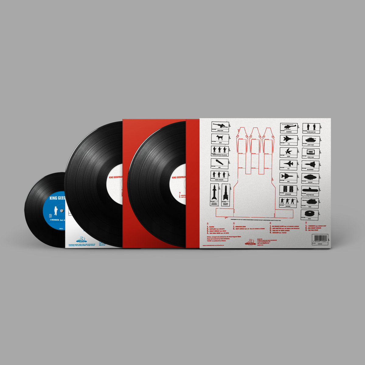 King Geedorah - Take Me To Your Leader (Double Black Vinyl w/ Black "Anti-Matter" 7'')