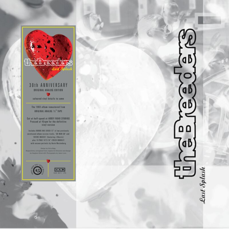 The Breeders - Last Splash "30th Anniversary Original Analog Edition" (Limited LP Version Available On 2x Clear Vinyl + Red 12" Vinyl With Etching)