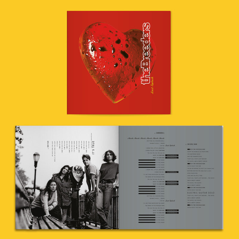 The Breeders - Last Splash "30th Anniversary Original Analog Edition" (Limited LP Version Available On 2x Clear Vinyl + Red 12" Vinyl With Etching)