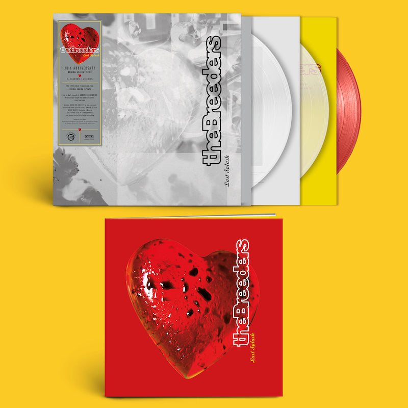 The Breeders - Last Splash "30th Anniversary Original Analog Edition" (Limited LP Version Available On 2x Clear Vinyl + Red 12" Vinyl With Etching)