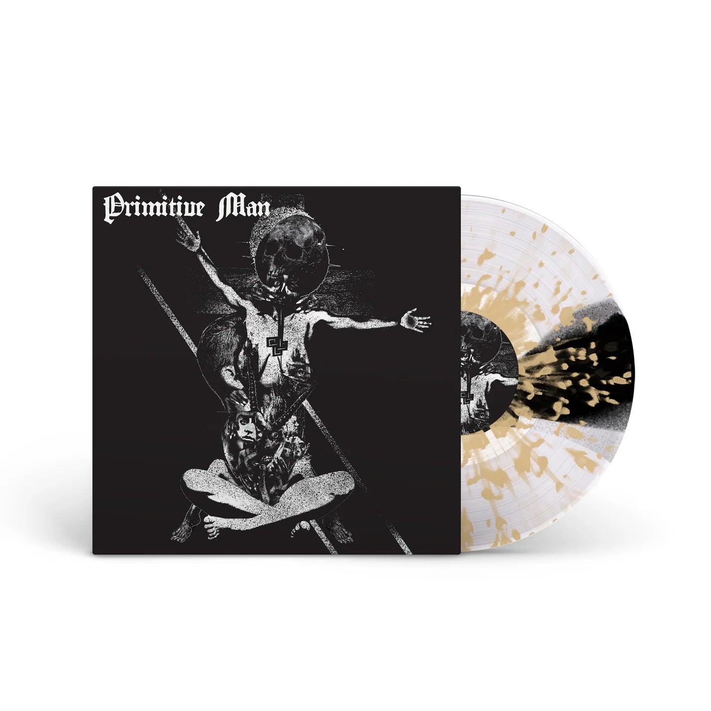 Primitive Man - Insurmountable (Limited Edition on Clear/Black/Clear Stripe and Metallic Gold Splatter Vinyl w/ Poster)