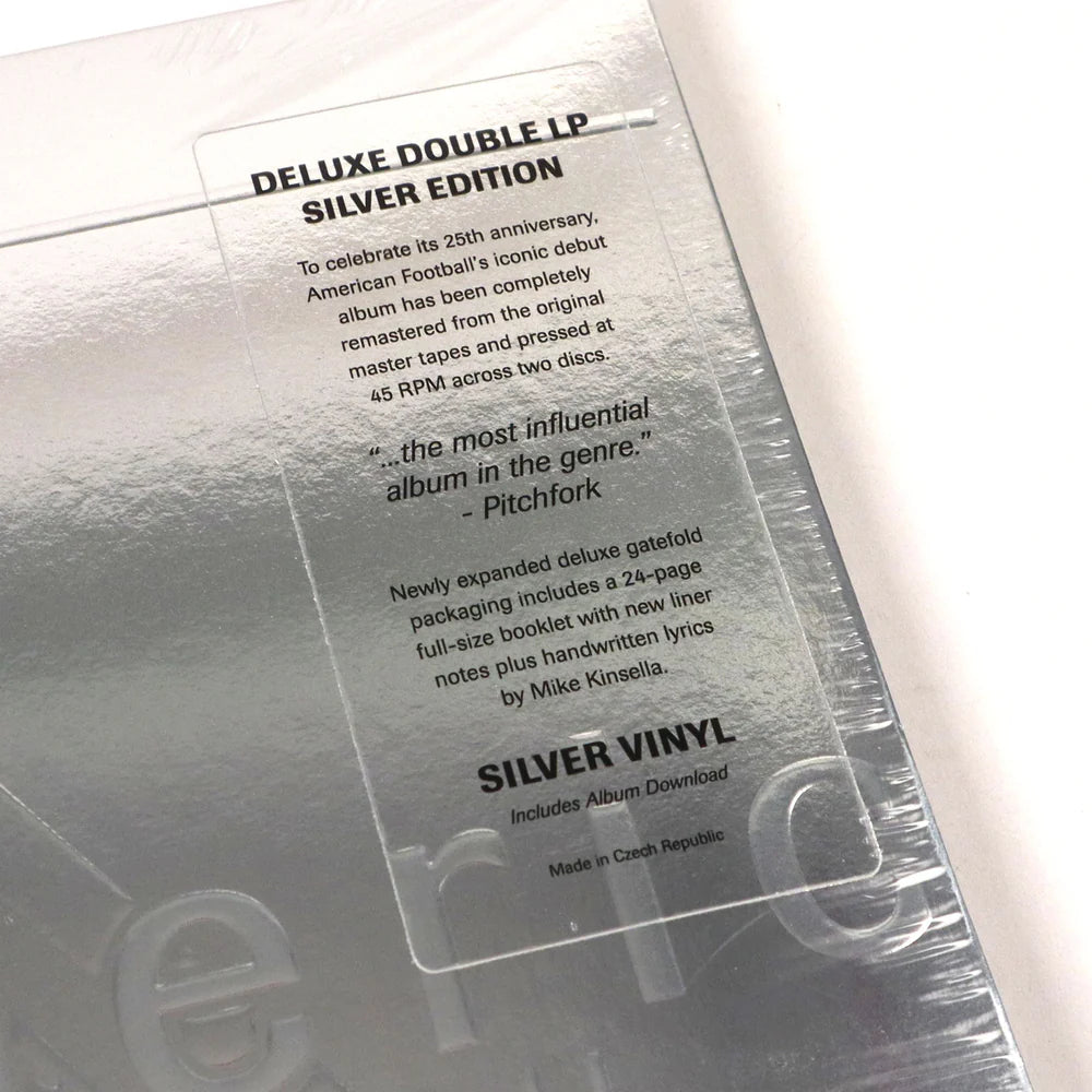 American Football - American Football "25th Anniversary" (Deluxe Edition on Double Silver Vinyl + Expanded Packaging + 24-Page Booklet and more...)