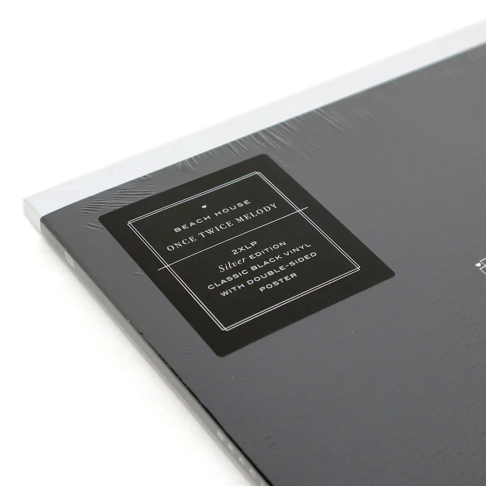 Beach House - Once Twice Melody (Double 140g Black Vinyl. Wide Spine Outer Sleeve – Silver and Black Print, Inner Sleeves and Pull Out Poster 24” x 36”)