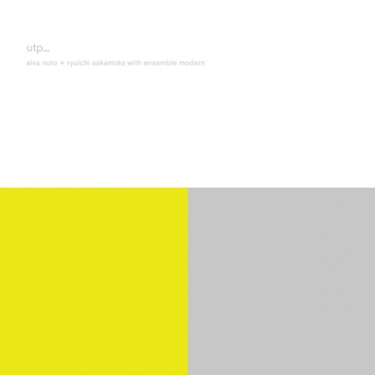 Alva Noto + Ryuichi Sakamoto - UTP_ "Re-Master" (Double Black Vinyl)