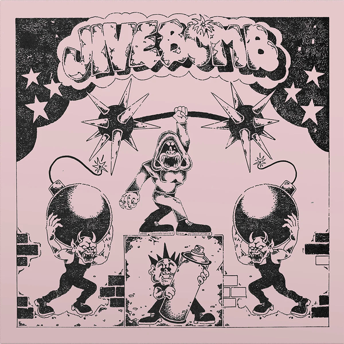 JIVEBOMB - Primitive Desires / Demo (Pink & White Vinyl)