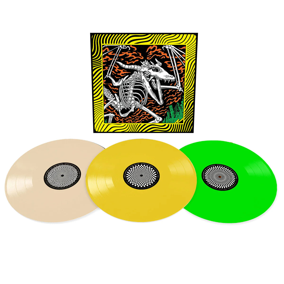 King Gizzard & Lizard Wizard - Acoustic Gizzard / Live in Detroit 2024 (Limited to 1000 on Neon Green, Bone and Neon Yellow Triple Vinyl + Housed in Tri Gatefold Sleeve with Custom Photo Inner Sleeves)