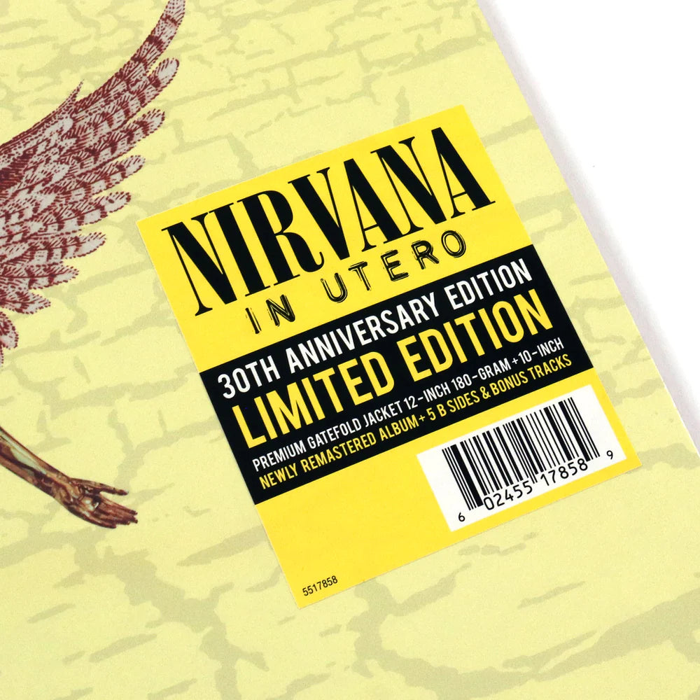 Nirvana - In Utero "30th Anniversary Edition" (Limited and Expanded Edition on 180g Black Vinyl + 10" Vinyl and more)