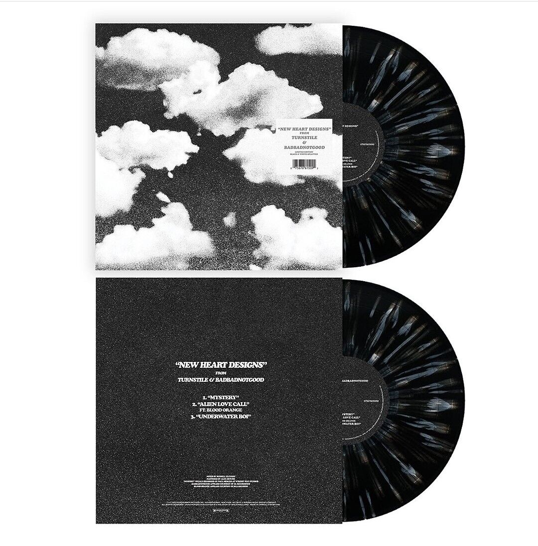 Turnstile & BADBADNOTGOOD - New Heart Designs 12'' (Limited Edition on Black & White Clouds Vinyl)