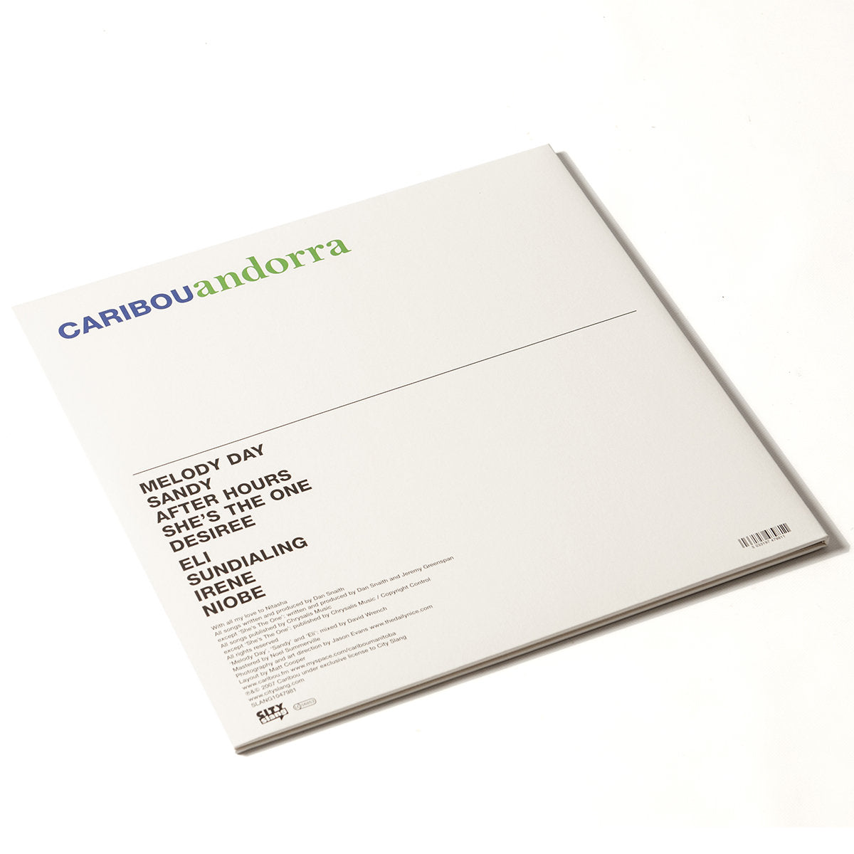 Caribou - Andorra "15th Anniversary Edition" (Limited Edition on 180g White Vinyl)