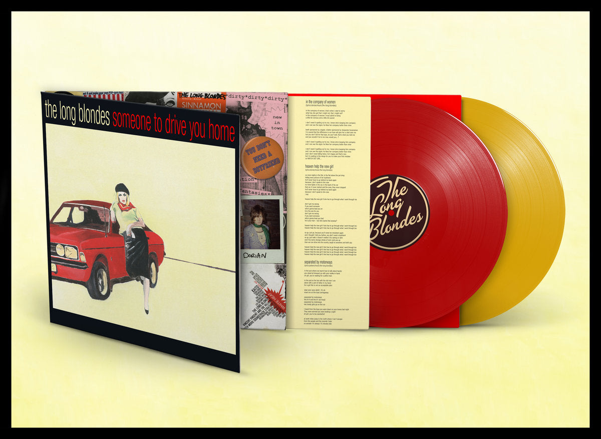 The Long Blondes - Someone To Drive You Home "15th Anniversary Edition" (Remastered Album + B-Sides Pressed on Red & Yellow Vinyl)