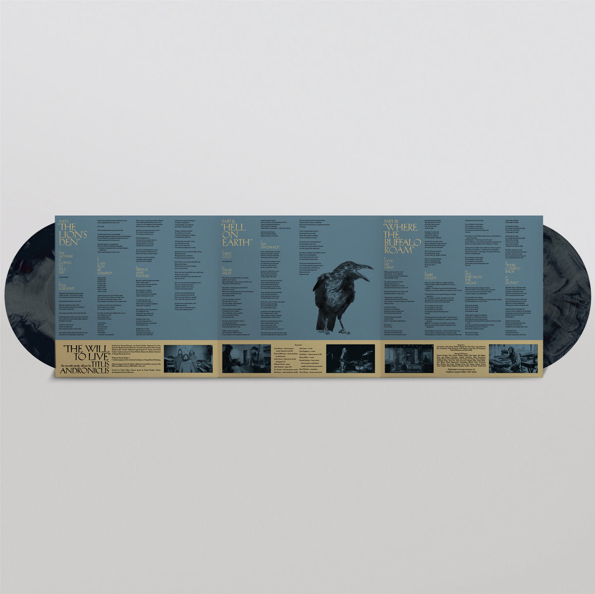 Titus Andronicus - The Will To Live (Limited Edition on Triple Gatefold Jacket on Silver & Black Etched Double Vinyl)