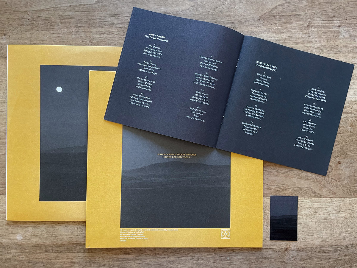 Siavash Amini & Eugene Thacker - Songs for Sad Poets (Limited Edition on Clear Vinyl + Booklet)