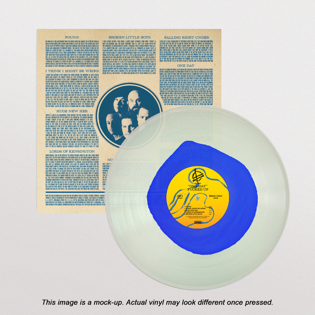 Fucked Up - One Day (Limited Edition on Blue Jay in Milky Clear Vinyl)