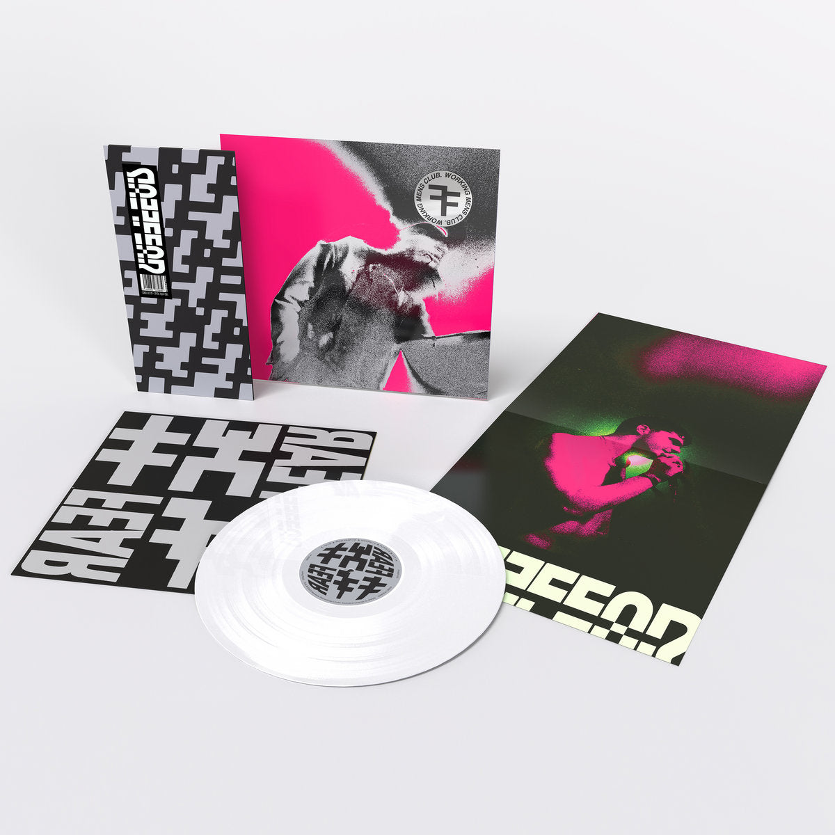 Working Men's Club - Fear Fear (Limited Edition on White Vinyl + Reverse Board o-card & 12” x 24” Double Sided Foldout Poster)
