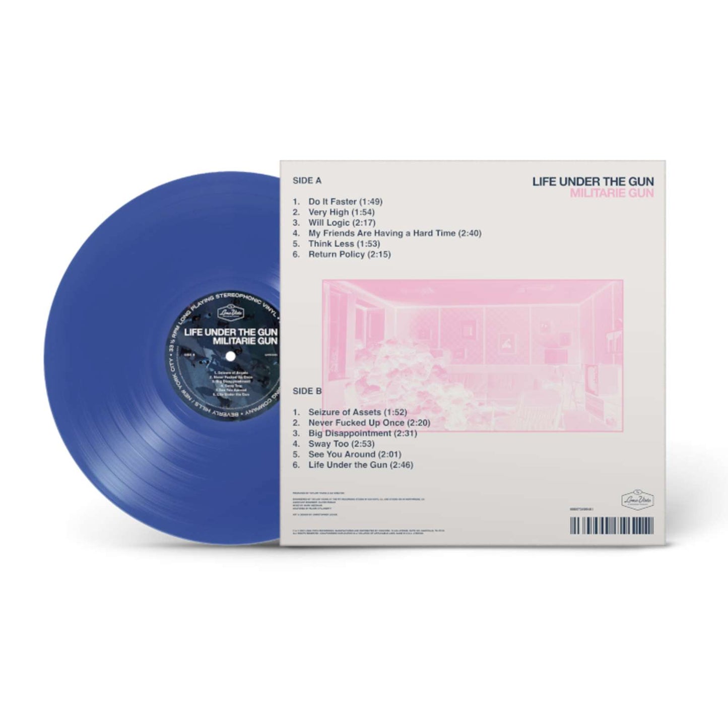 Militarie Gun - Life Under The Gun (Limited First Pressing on Translucent Cobalt Vinyl)