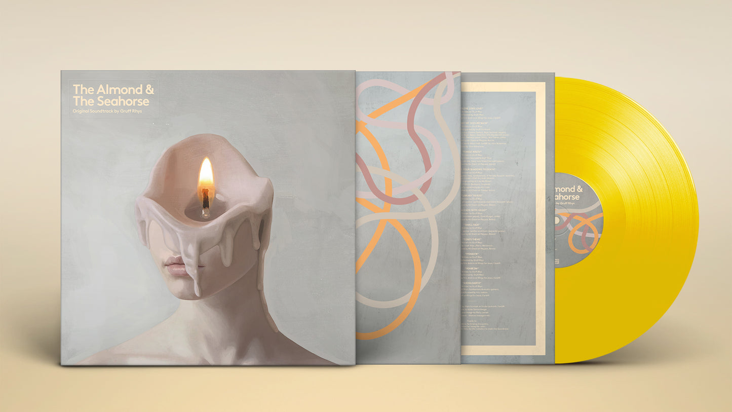 Gruff Rhys - The Almond and The Seahorse "Original Motion Picture Soundtrack" (Double Transparent Yellow Vinyl + Foil Numbered with Fold Out Film Poster)