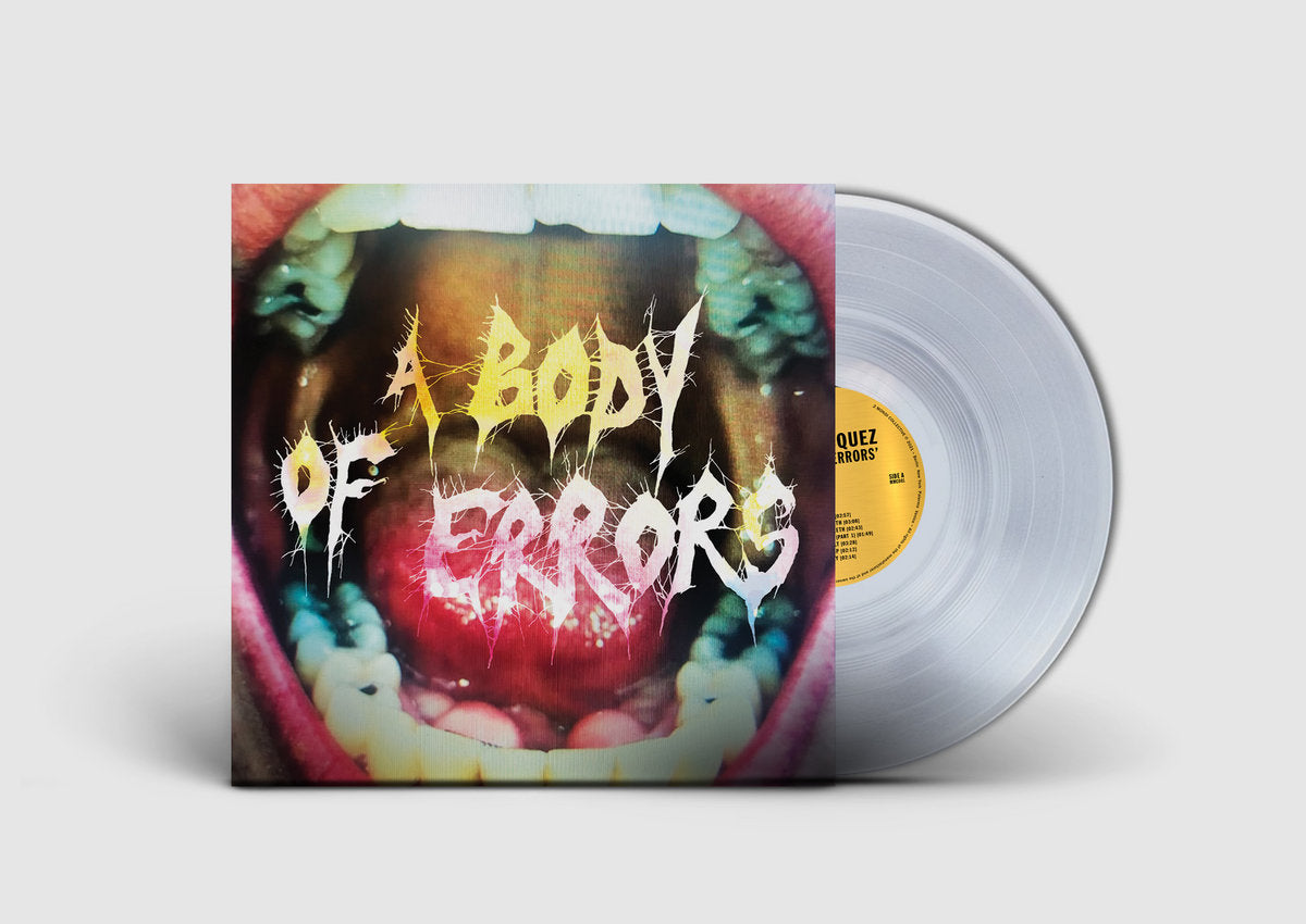 Luis Vasquez  (aka The Soft Moon) - A Body of Errors (Limited Edition of 400 on Crystal Clear Vinyl)