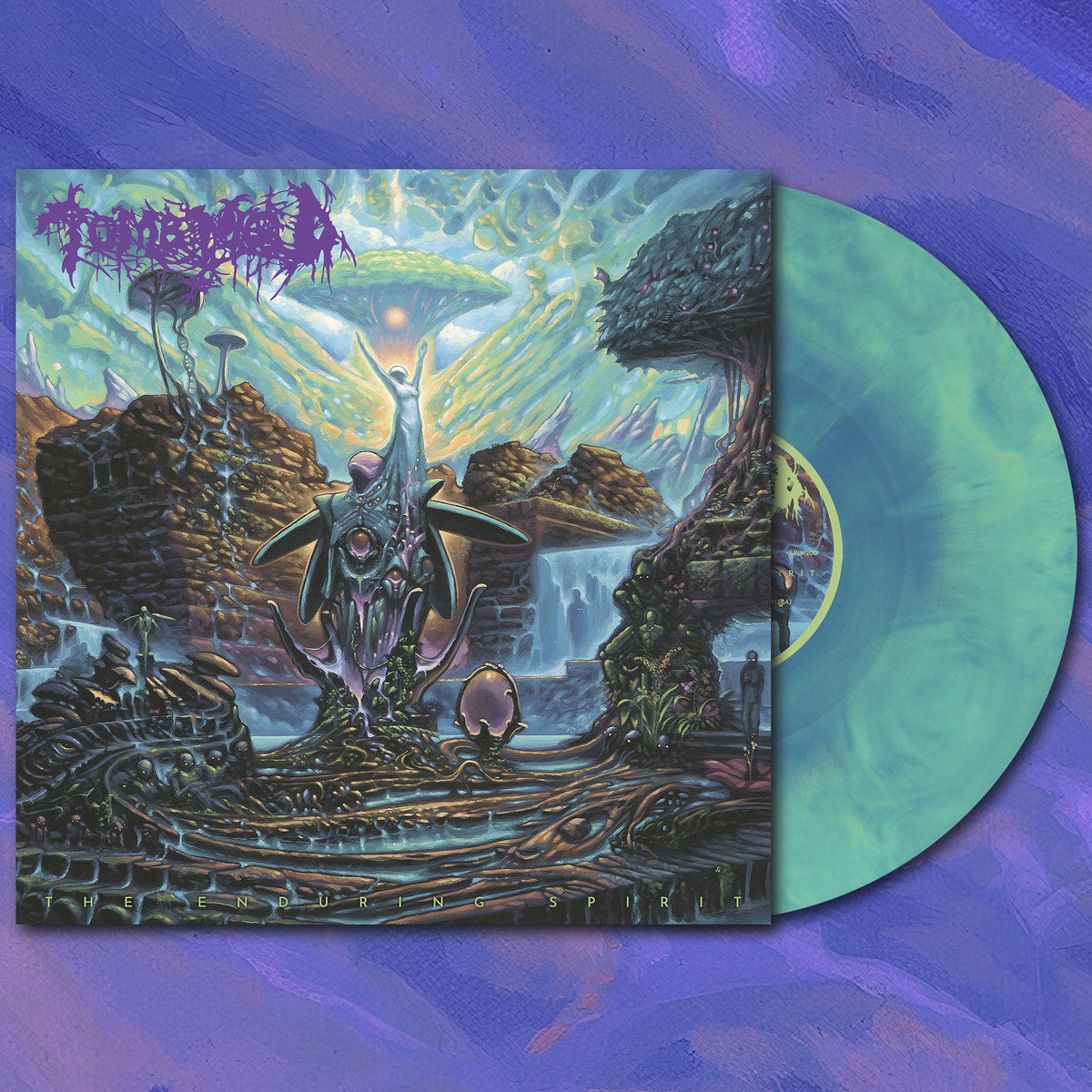 Tomb Mold - The Enduring Spirit (Limited Edition on Swamp Green & Baby Blue Merge Vinyl with 4 Panel Insert and 61 * 91,5cm Poster)