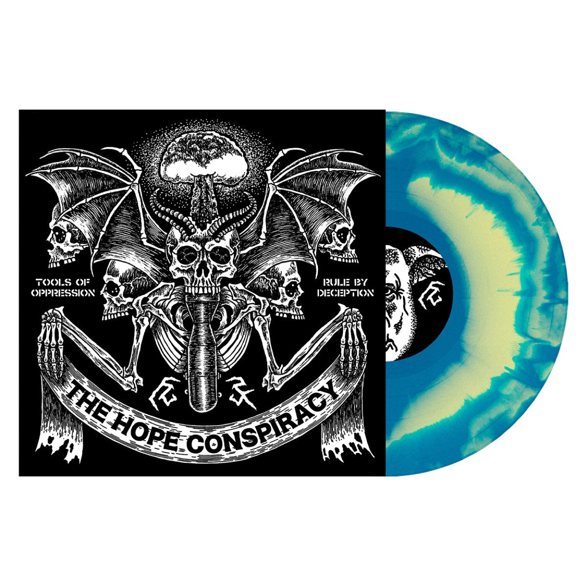 The Hope Conspiracy - Tools of Oppression / Rule by Deception (Limited Edition on Yellow/Aqua Blue Mix Vinyl)