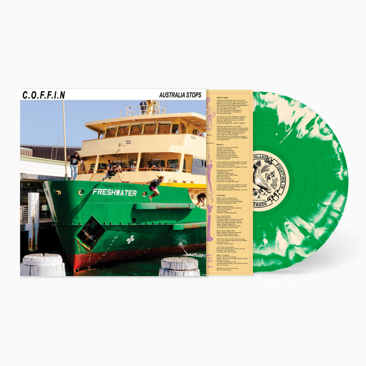 C.O.F.F.I.N - Australia Stops (Limited Edition on Green/Bone Swirl Vinyl)