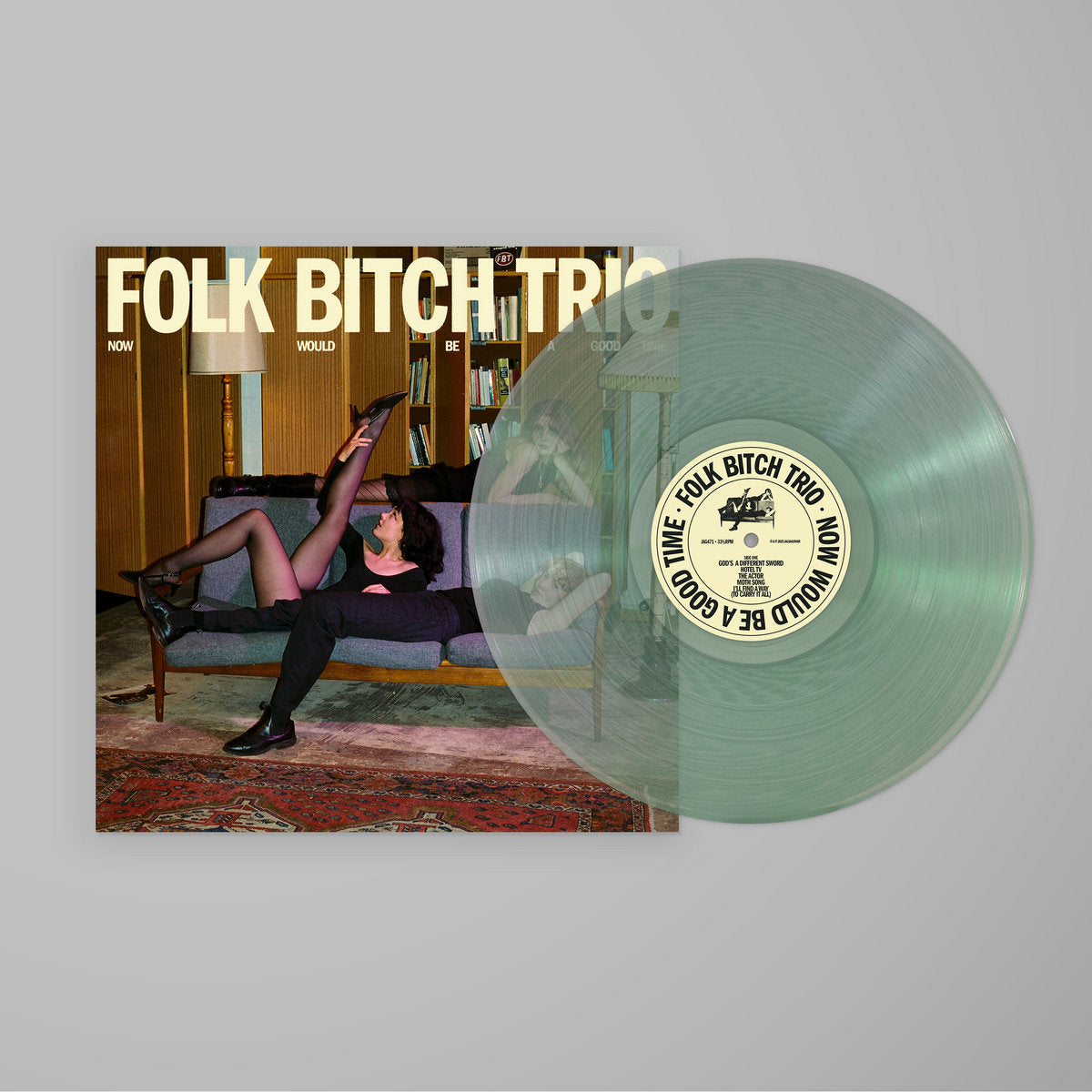 Folk Bitch Trio - Now Would Be A Good Time (Limited Edition on Coke Bottle Clear Vinyl)