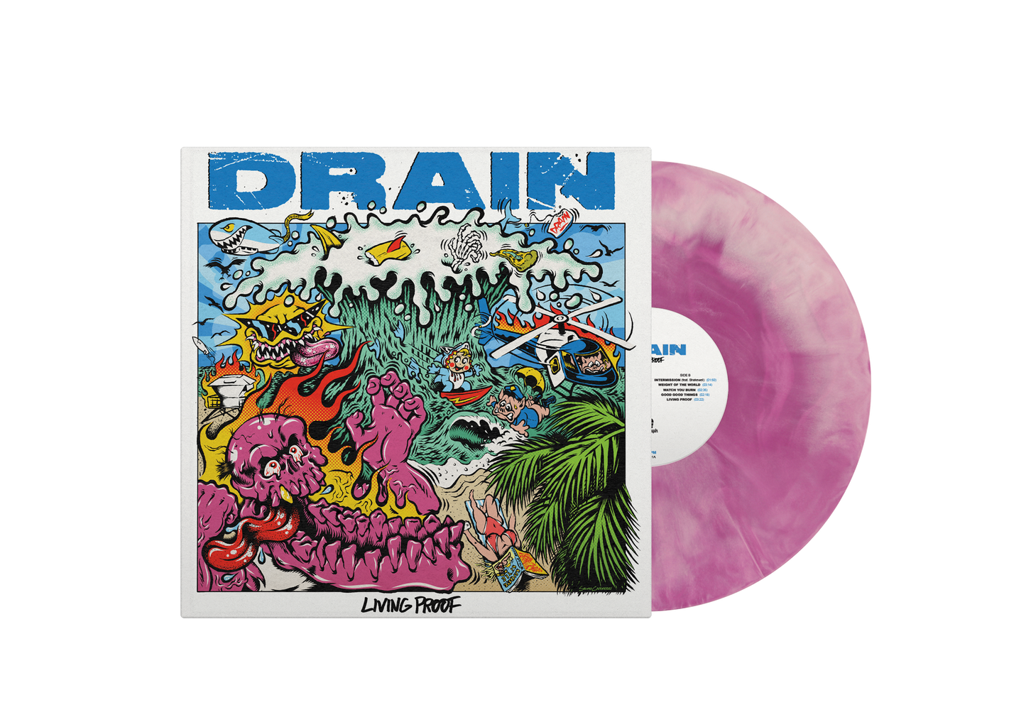 Drain - Living Proof (White Purple Vinyl)