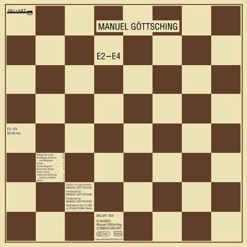 Manuel Göttsching - E2-E4 (35th Anniversary Edition on Black Vinyl w/ Embossed Cover)