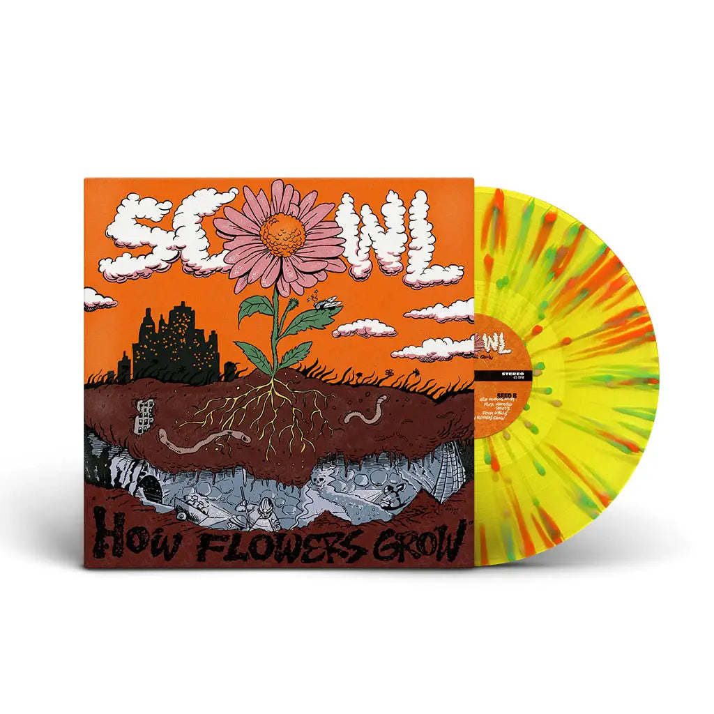 Scowl - How Flowers Grow (Yellow With Green And Orange Splatter Vinyl)