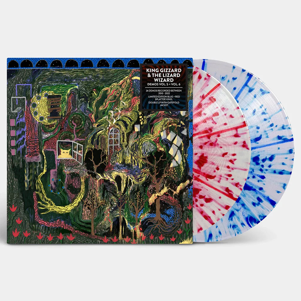 King Gizzard & The Lizard Wizard - Demos Vol. 5 + Vol. 6 (Limited Edition on Double Red & Blue Splatter Vinyl)