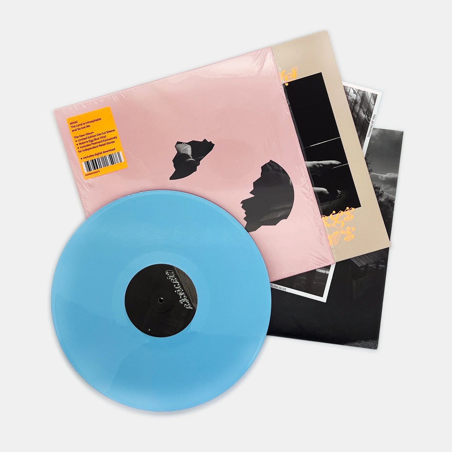 Mitski - The Land Is Inhospitable and So Are We (Limited Edition on Robin Egg Blue w/ Pink Die-Cut)