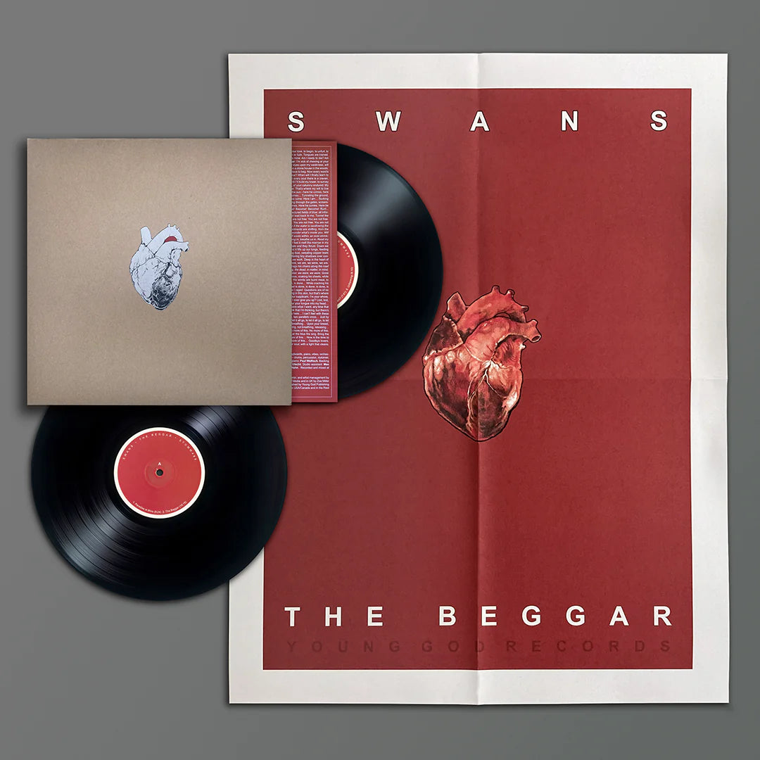Swans - The Beggar (Double Black Vinyl + Packaged in Brown Chipboard Sleeve with Poster and Lyric Sheet)