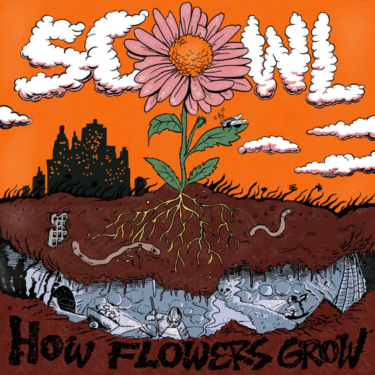 Scowl - How Flowers Grow (Yellow With Green And Orange Splatter Vinyl)