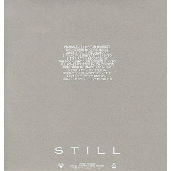 Joy Division - Still "Remastered" (180g Double Black Vinyl)