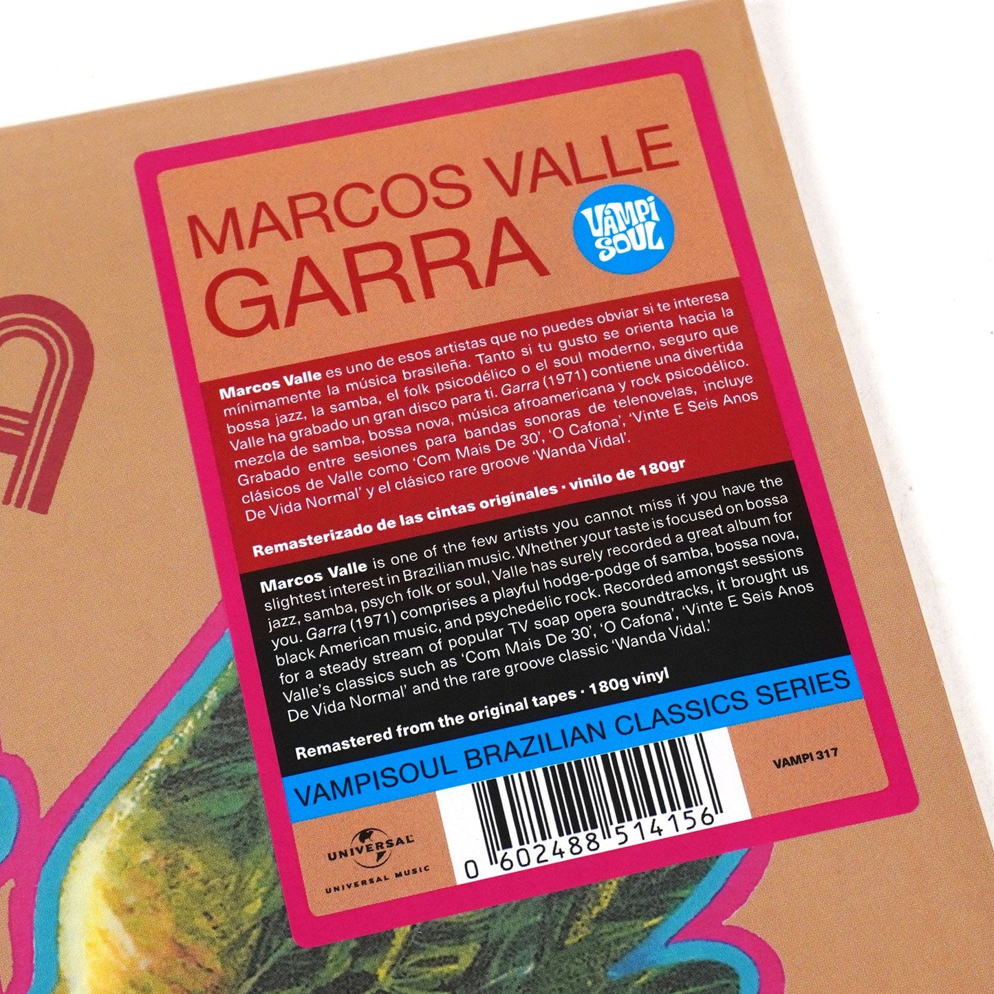 Marcos Valle - Garra (Vampisoul Brazilian Classics Series Edition on 180g Black Vinyl)