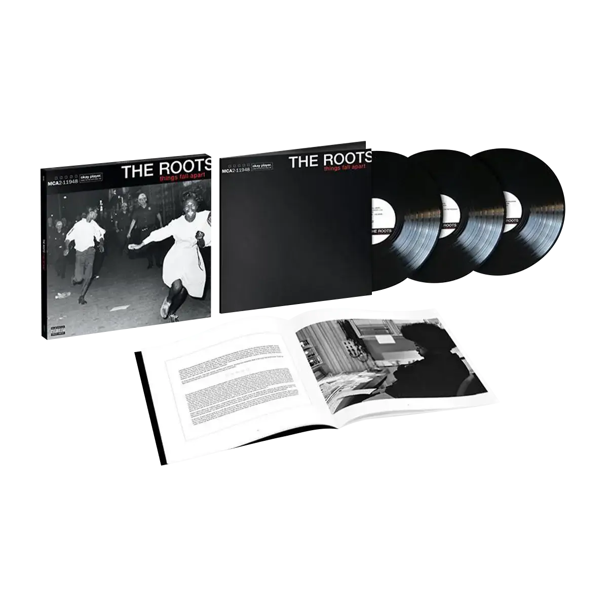 The Roots - Things Fall Apart (Deluxe Edition on Triple Black Vinyl w/ 24-Page Booklet, Bonus Tracks and Remixes)