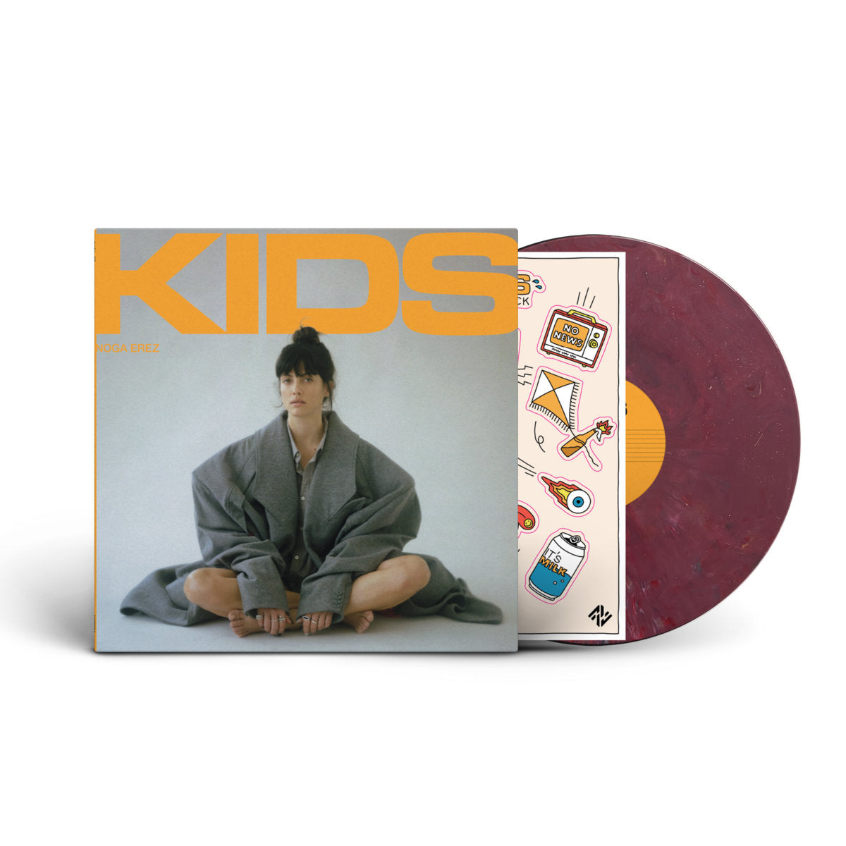 Noga Erez - Kids (Limited Edition on Eco-Friendly Recycled Paper and Coloured Vinyl)