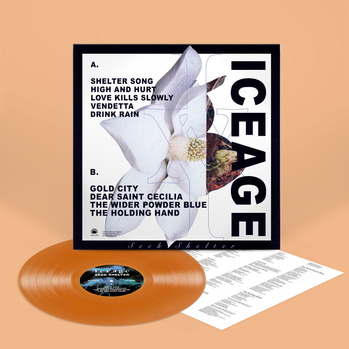 Iceage - Seek Shelter (Limited Edition on Translucent Orange Vinyl)