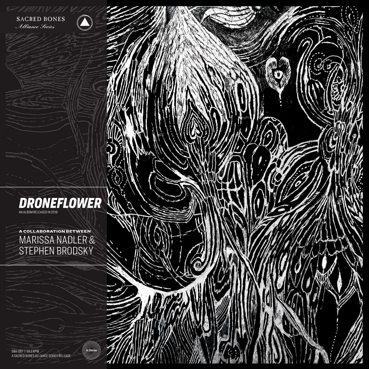 Marissa Nadler & Stephen Brodsky - Droneflower (Black and Clear Marble Vinyl)