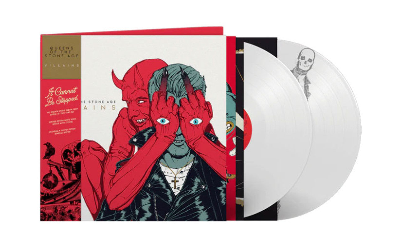 Queens of The Stone Age - Villains "Reissue" (Limited Edition on White Vinyl with Etching + Bonefade Poster)
